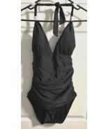Unbranded Women&#39;s Medium Black 1 Piece Bathing Swimsuit New - £10.24 GBP