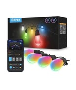 Govee Outdoor String Lights H7021 with 30 Dimmable RGBW LED Bulbs 96ft - $59.40