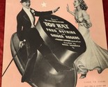 CHEEK TO CHEEK Sheet Music 1935 IRVING BERLIN TOP HAT FRED ASTAIRE GINGE... - $14.80