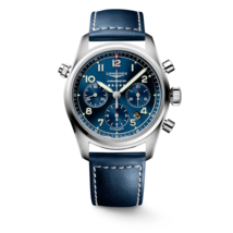 Longines Spirit Automatic Chronograph 42 MM Blue Dial SS Watch L38204930 - £1,793.51 GBP