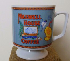 Vintage Maxwell House Coffee Mug Bone China Made in Japan Pedestal Style 3.5&quot; - £11.73 GBP