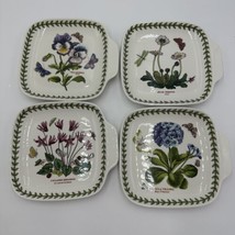 Portmeirion Poker Cards Botanic Garden Canape Dishes Square Trays Set of... - $62.10