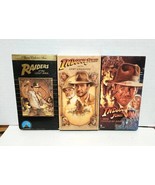 Raiders of the Lost Ark Indiana Jones Last Crusade &amp; Temple of Doom VHS ... - $533.37 MXN
