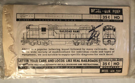 Vintage 1957 98-75 West Pacific Black Model Train Decals - $9.89