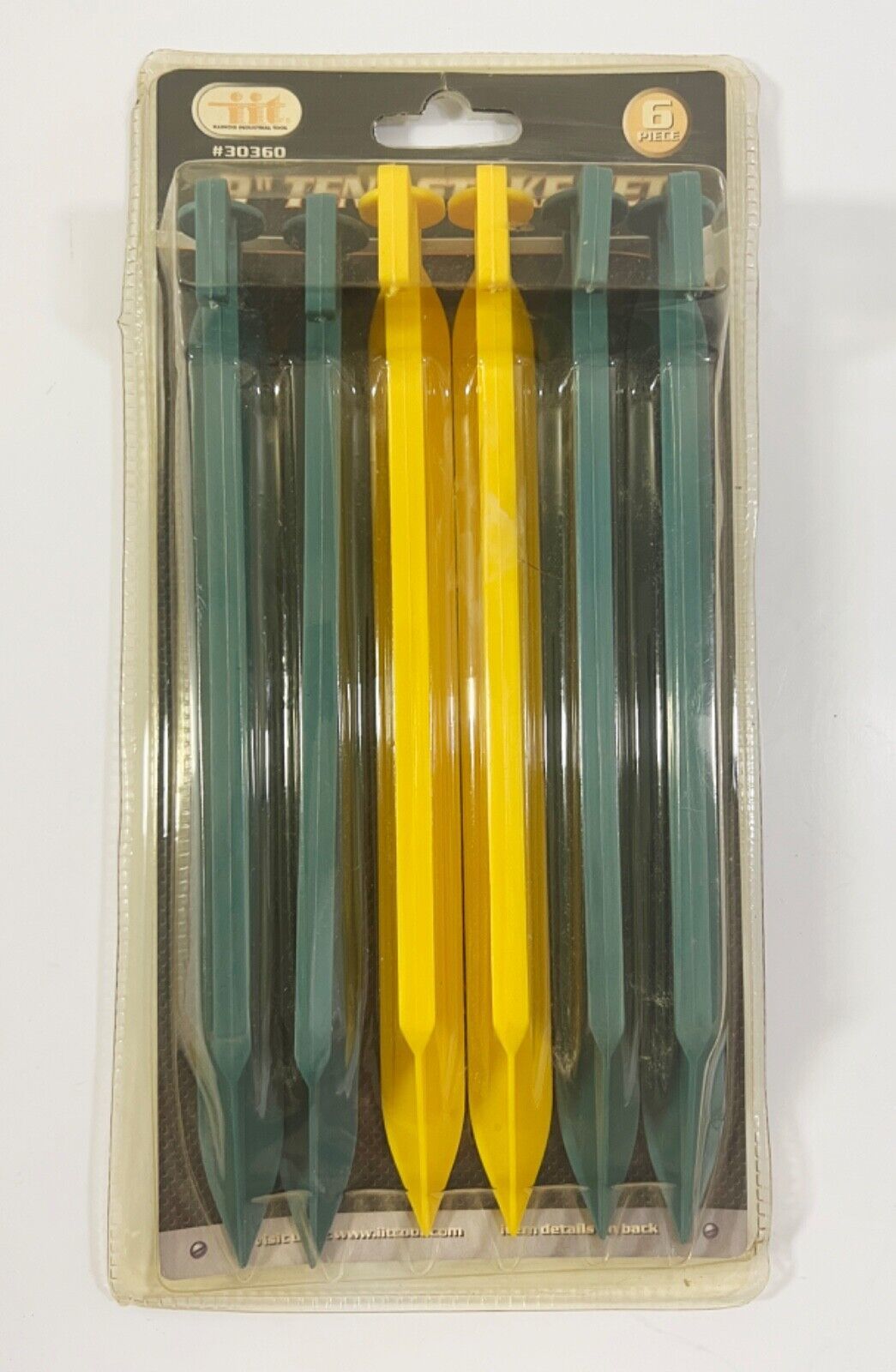 Illinois Industrial Tools 9&quot; Tent Stake Set Heavy Duty  Plastic 6 - $7.42