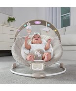 Baby Bouncer Seat with Light Up Toy Bar &amp; Tummy Time Pillow Children&#39;s B... - £78.21 GBP