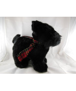 Russ Berrie SHADOW Black Plush Scottish Terrier Scottie Dog 12&quot; with pla... - £9.35 GBP