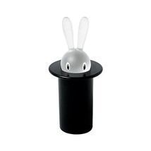 A Di Alessi Magic Bunny Toothpick Holder in Thermoplastic Resin, Black  - $48.00