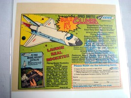 1983 Color Ad Estes Model Rockets Space Shuttle Columbia - $7.99