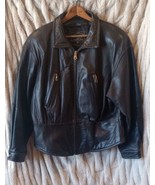 Tannery West Black Leather Jacket XL Vintage  - $29.70