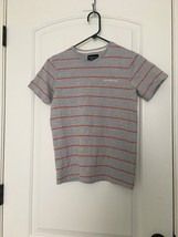 Calvin Klein Boys Short Sleeve T-Shirt Striped Size Medium - £22.21 GBP