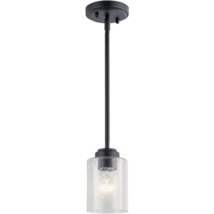 New Winslow 1 Light 4 inch Black Mini Pendant Ceiling Light - $89.95
