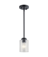New Winslow 1 Light 4 inch Black Mini Pendant Ceiling Light - $1,676.72 MXN
