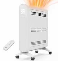 Radiator Heater for Indoor Use w/ LED Temperature Touch Display 1500W 24... - $42.06