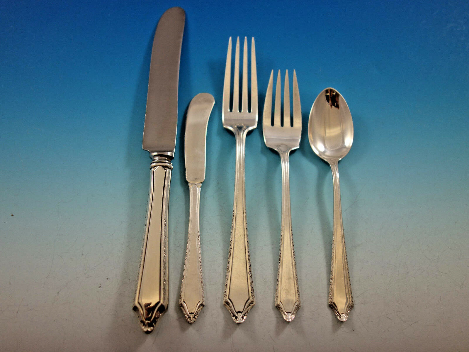 Virginia Carvel by Towle Sterling Silver Flatware Set for 8 Service 44 pieces - $2,178.00