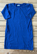 Dioxide Women’s 3/4 Sleeve Sweater Dress Size M Blue E3 - $19.70