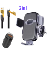 3 in 1 Car Mount Holder Stand Air Vent Cradle For iPhone Mobile Cell Pho... - $14.99