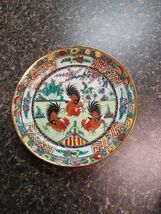 Antique Chinese Export Famille Rose  5 3/8" " Rooster Floral Replacement... - $19.79