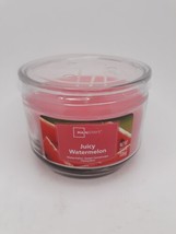 Juicy Watermelon Scented 3-Wick Glass Jar Candle, 11.5 oz - £7.90 GBP