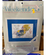 Weekender&#39;s Tropical Twosome 7&quot;x5&quot; Counted Cross Stitch *NEW* b2 - $14.99