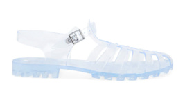 Clear Transparent 90s Retro Summer Beach Jelly Sandals WOMEN&#39;S SIZE SMAL... - £46.96 GBP