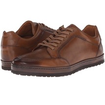 Mezlan &quot;Frankfurt&quot; Low-Top Leather Sneaker, Men&#39;s Lace-up Shoes, Cognac ... - £150.24 GBP