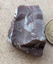 Natural MINERAL Rough Raw FLINT ?  Ancient Stone Rock Netanya Beach Israel #72 - £1.45 GBP