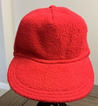 Gap Hat Cap Red Fleece Adult 1 Size Strap Back Adjustable Soft Baseball Trucker - $11.60