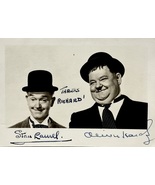 LAUREL and HARDY Signed Autograph 3 1/2&quot; x 5&quot; PHOTO Stan Laurel Oliver H... - $2,665.14 CAD