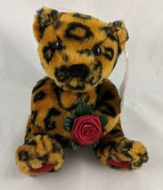 American Greetings Bear Plush Holding Rose 6 Inch Stuffed Animal toy - $8.05