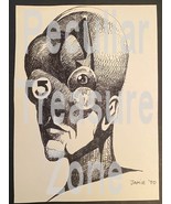 Bill Jameson Surrealism Drawing &quot;5 Face&quot; 1970 - $552.22 MXN