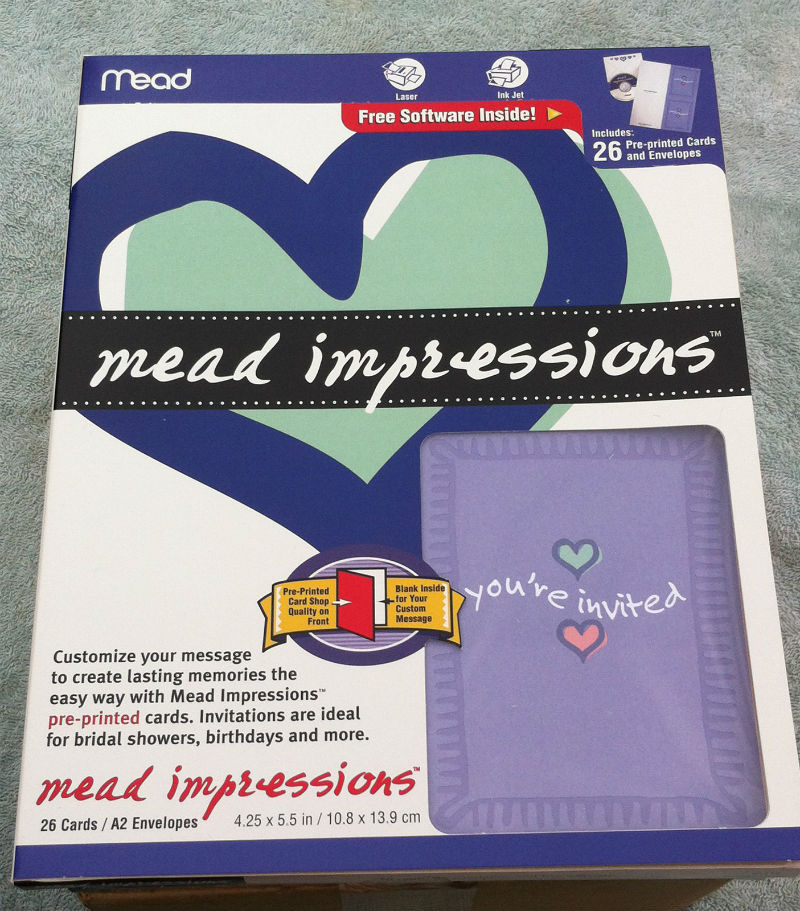 Mead Impressions 26 cards, new, 6 boxes - $32.00