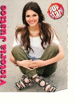 Victoria Justice teen magazine pinup clipping  cement Disney Girl Pop star - £1.19 GBP