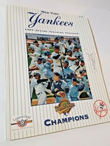 New York Yankees 1997 spring training program guide Chris Cumberland sig... - $43.56