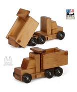 DUMP TRUCK - Working Wood Construction Toy Amish Handmade Cars Trucks To... - €61,62 EUR