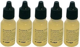 5 Bottles Platinum Metal Test Acid Karat Testing Liquid Solution Jewelry... - $21.99