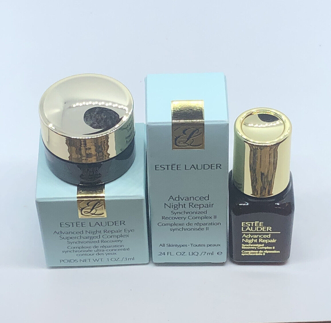 Estee Lauder ADVANCED NIGHT REPAIR Complex Face Serum 7 ml & Eye Cream 3 mL - $15.58
