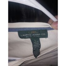 Women's Lauren Ralph Lauren Off White Large Thermal Type Top - $15.75