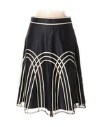 Ann Taylor Loft A-Line Silhouette Dark Blue Skirt Petite size 2P zipper ... - $434.57 MXN