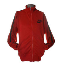 Nike Mens Full Zip Track Jacket Color Red/Black Size Large - £66.01 GBP