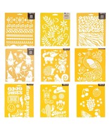 Stencils Various Styles Yellow Plastic New Priced Each - $76.05 MXN+