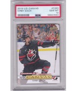 Kirby Dach 2019-20 Upper Deck Canvas Program of Excellence RC PSA 10 Gem... - $4,378.89 MXN