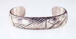 Amazing Navajo Thomas Singer Sterling Silver Cuff Bracelet - £313.98 GBP