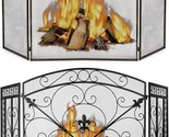 BEAMNOVA 50x32 in + 52.4x31 in Fireplace Screen Decorative Flat Cover 3 ... - $357.99