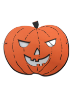 Trick or Treat Paper Mask Jack O Lantern Costume Pumpkin Halloween B Mos... - £3.97 GBP