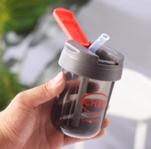 New mini Ton Ton cup Children&#39;s student plastic cup portable straw cup - £28.86 GBP