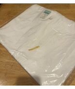 Vintage Hand Embroidered 72x80” Tablecloth White Daisy Floral Spring Cot... - $69.36 CAD