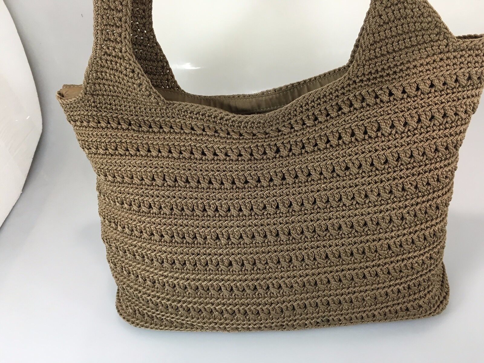 Primary image for The Sak Brown Crochet Shoulder Bag Handbag Purse