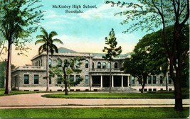 Cartolina 1910s Honolulu Hi Mckinley Alto Scuola Hawaii South Seas Curio Q13 - £9.74 GBP