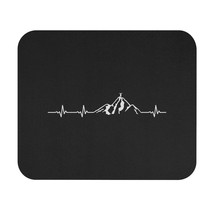 Personalized Rectangle Mouse Pad | Mountain Heartbeat Design | Non-Slip Rubber B - $13.39